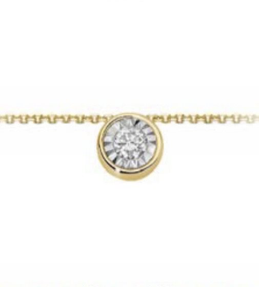 Halskette Oro Gioia Dame in Gelbgold Diamante 0.08 Ct OPL12812.008 - OPL12812.008